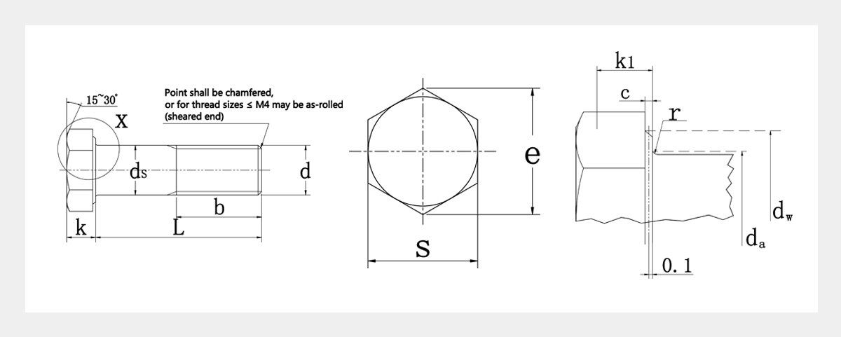 Bolt With Half Thread DIN 931-2D
